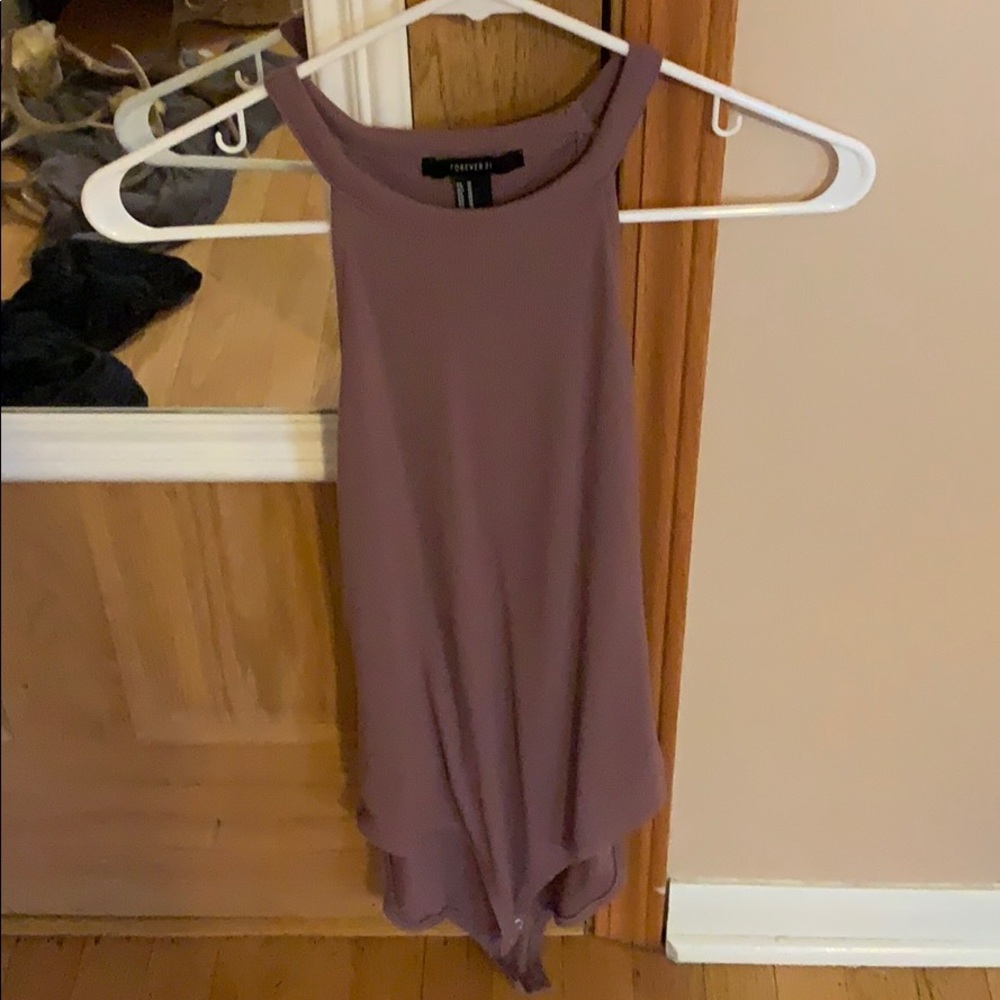 Halter top bodysuit from express